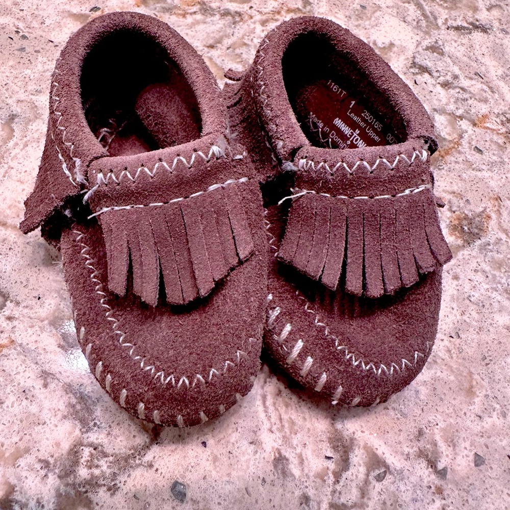 Baby walker moccasins, size 1